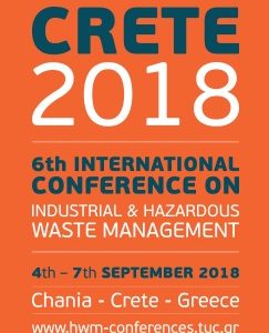 CRETE 2018: Διαχείριση βιομηχανικών και επικίνδυνων αποβλήτων