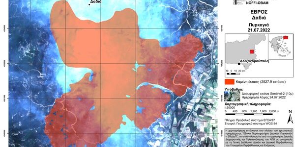 ΕπαΔαΠ: στάχτη 37.000 στρέμματα σε Δαδιά και Λέσβο